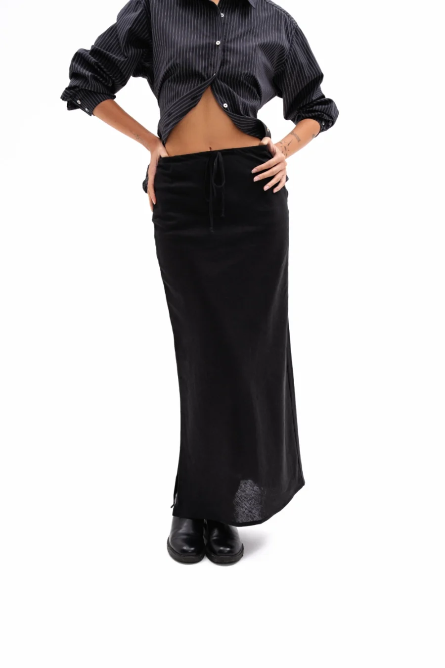 Amy Skirt | Black | Ön Sipariş - Görsel 3
