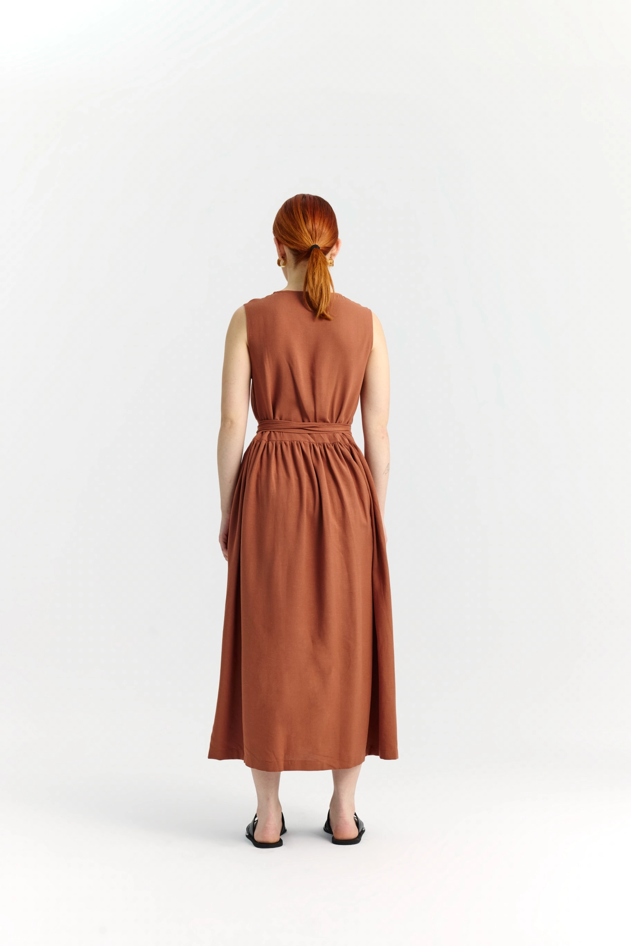 Simone Wrap Dress | Terra - Görsel 4