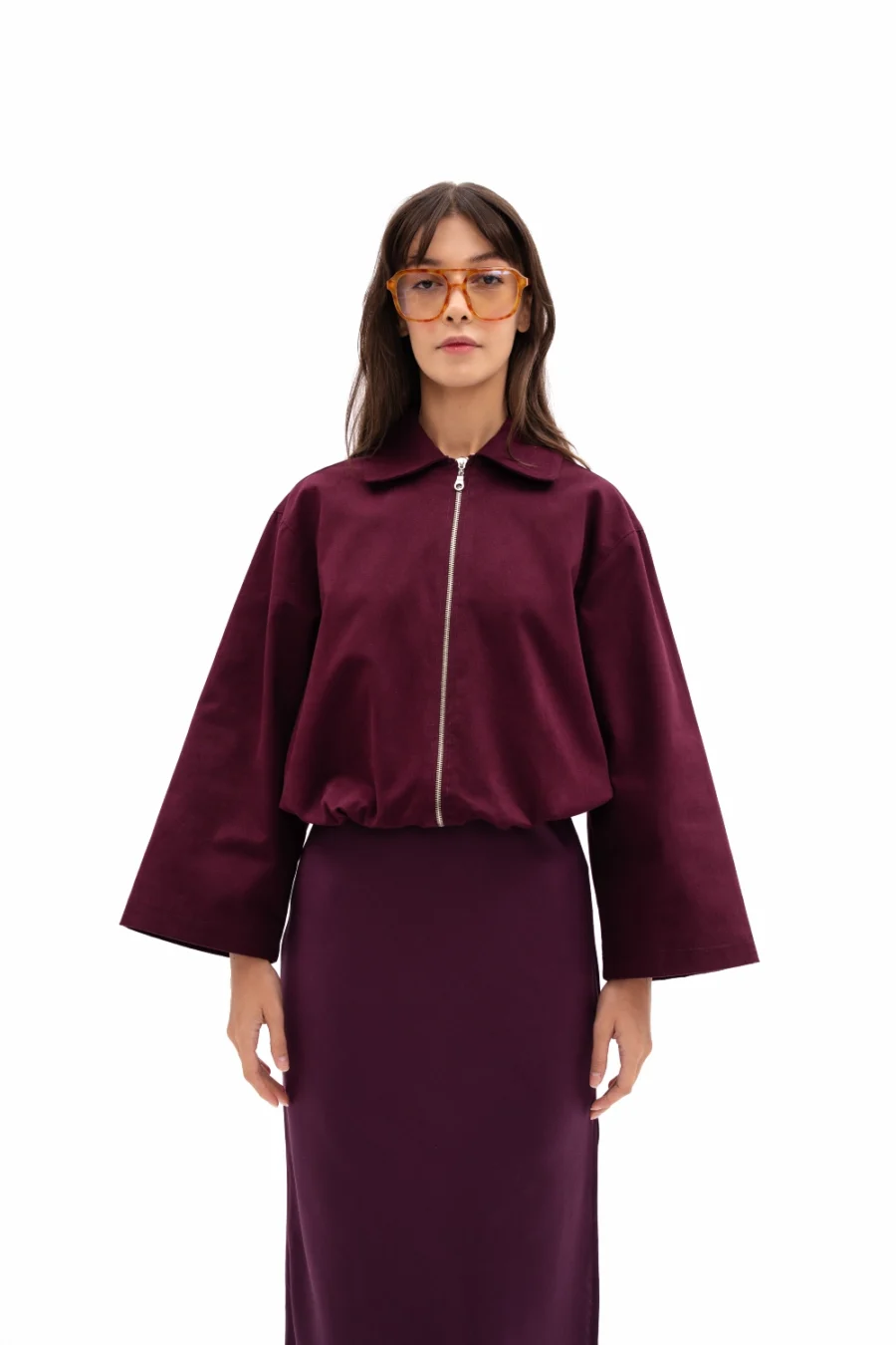 Ruth Jacket | Plum - Görsel 2