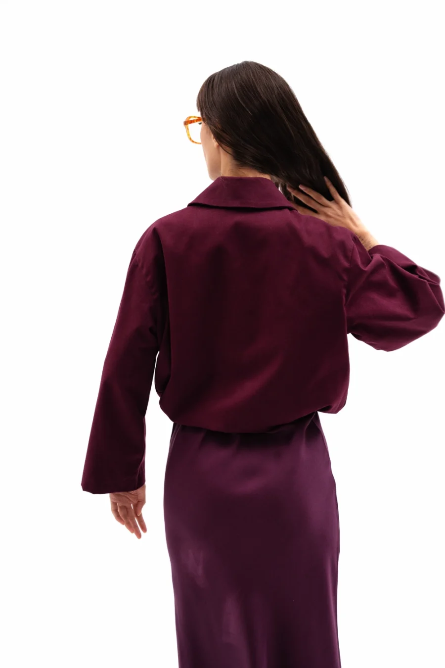 Ruth Jacket | Plum - Görsel 5