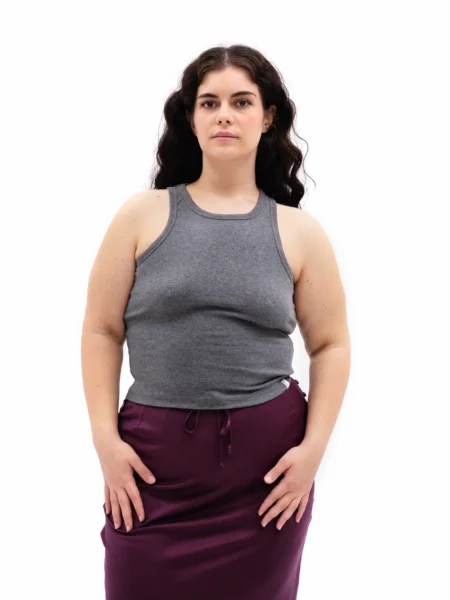 Halter Tank | Grey
