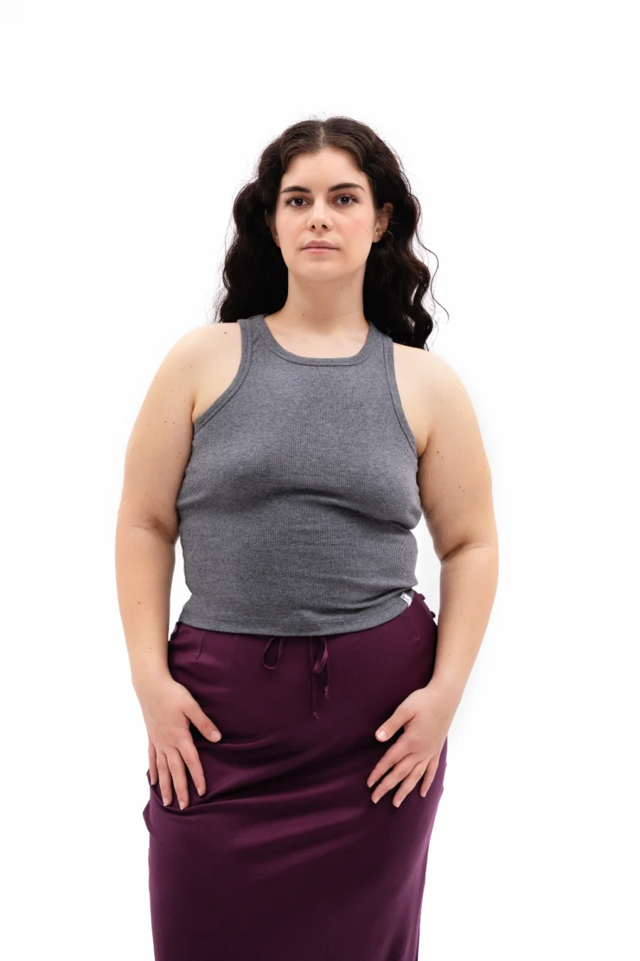 Halter Tank | Grey