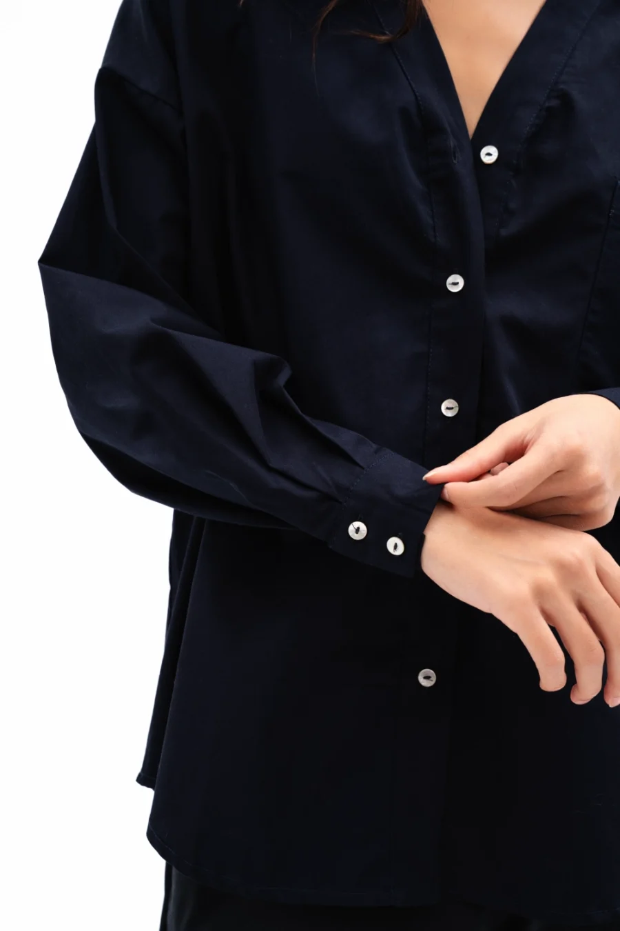 Harriet Shirt | Navy - Görsel 3