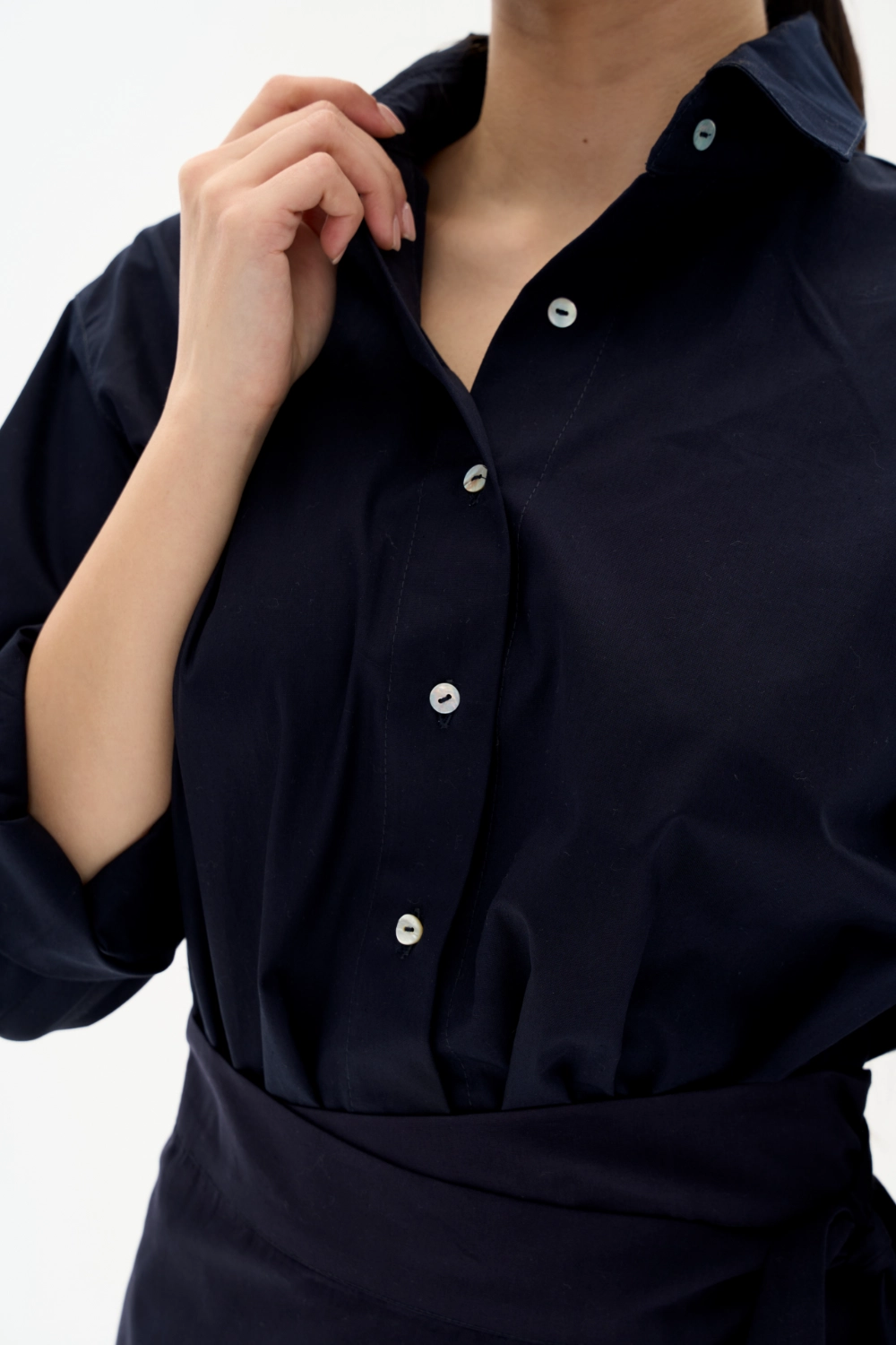 Pierre Dad Shirt | Navy - Görsel 7