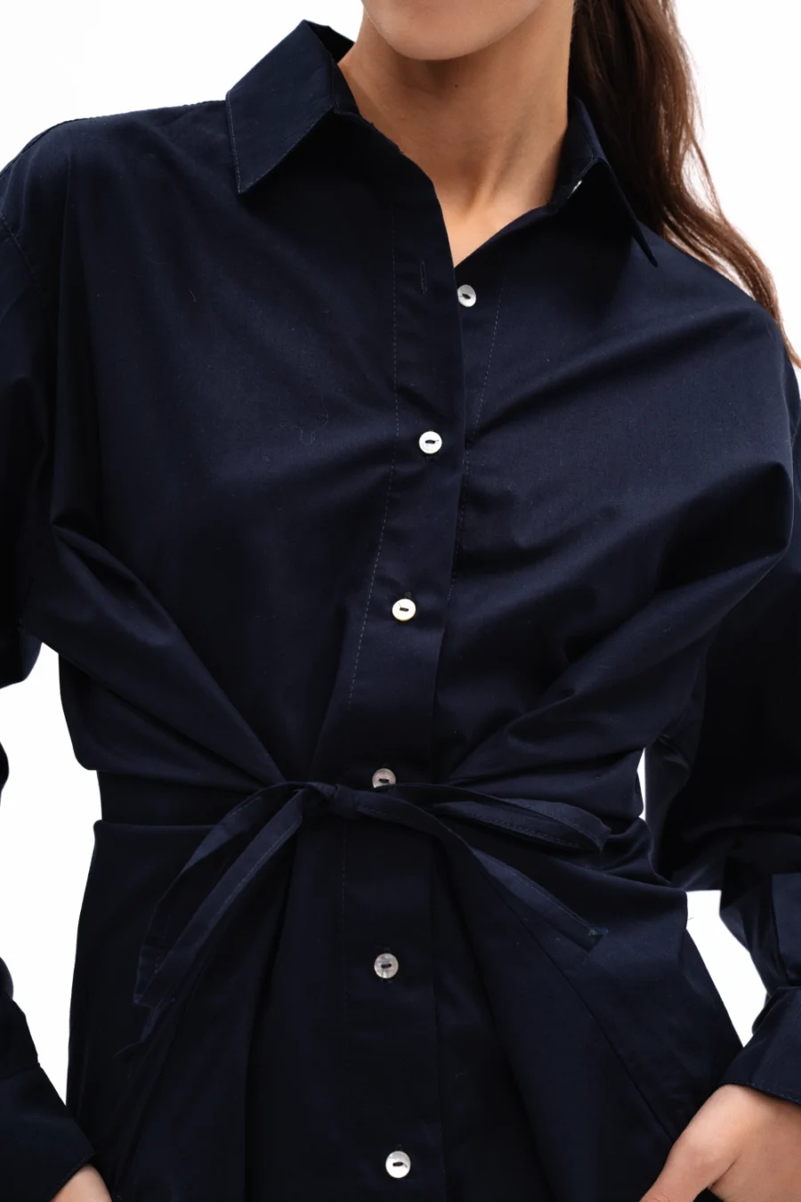 Pierre Dad Shirt | Navy | Ön Sipariş - Görsel 4