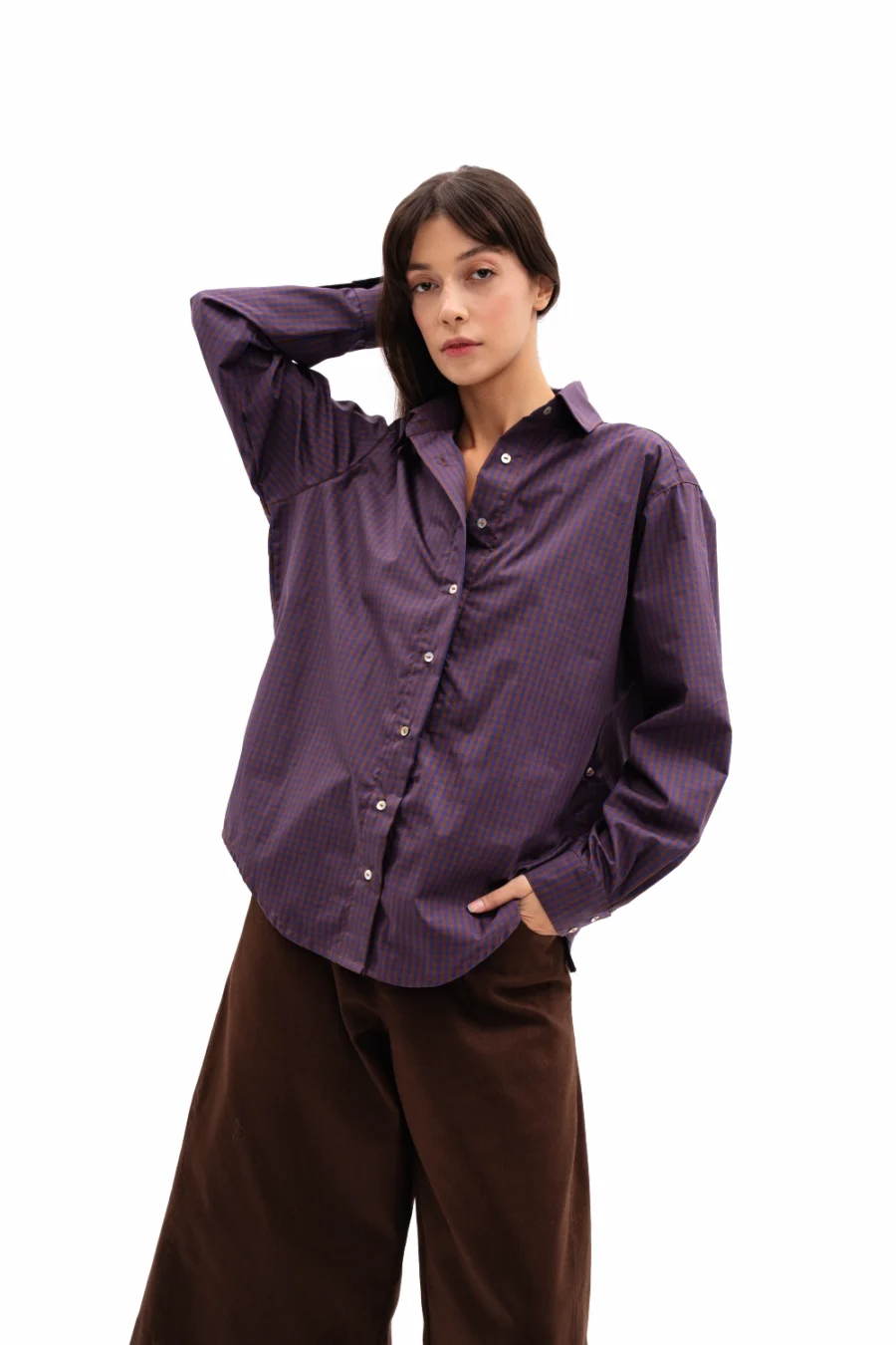 Pierre Dad Shirt | Plaid - Görsel 3