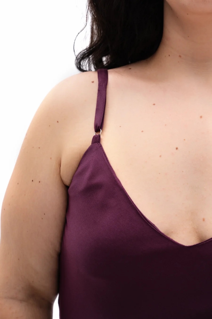 Savi Slip Dress | Plum - Görsel 8