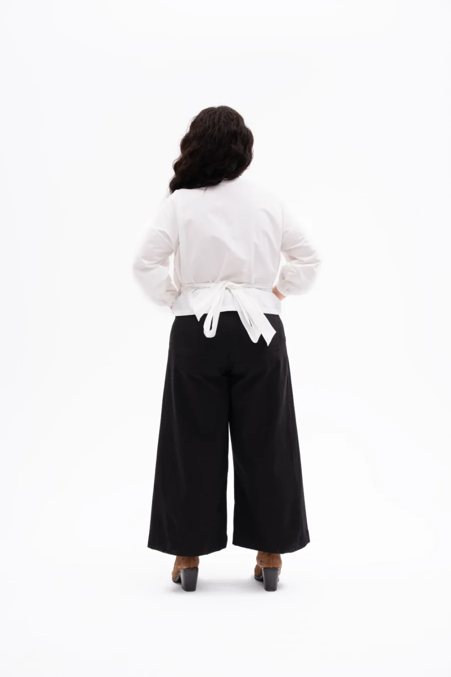 Ursula Wrap Top | White - Görsel 3