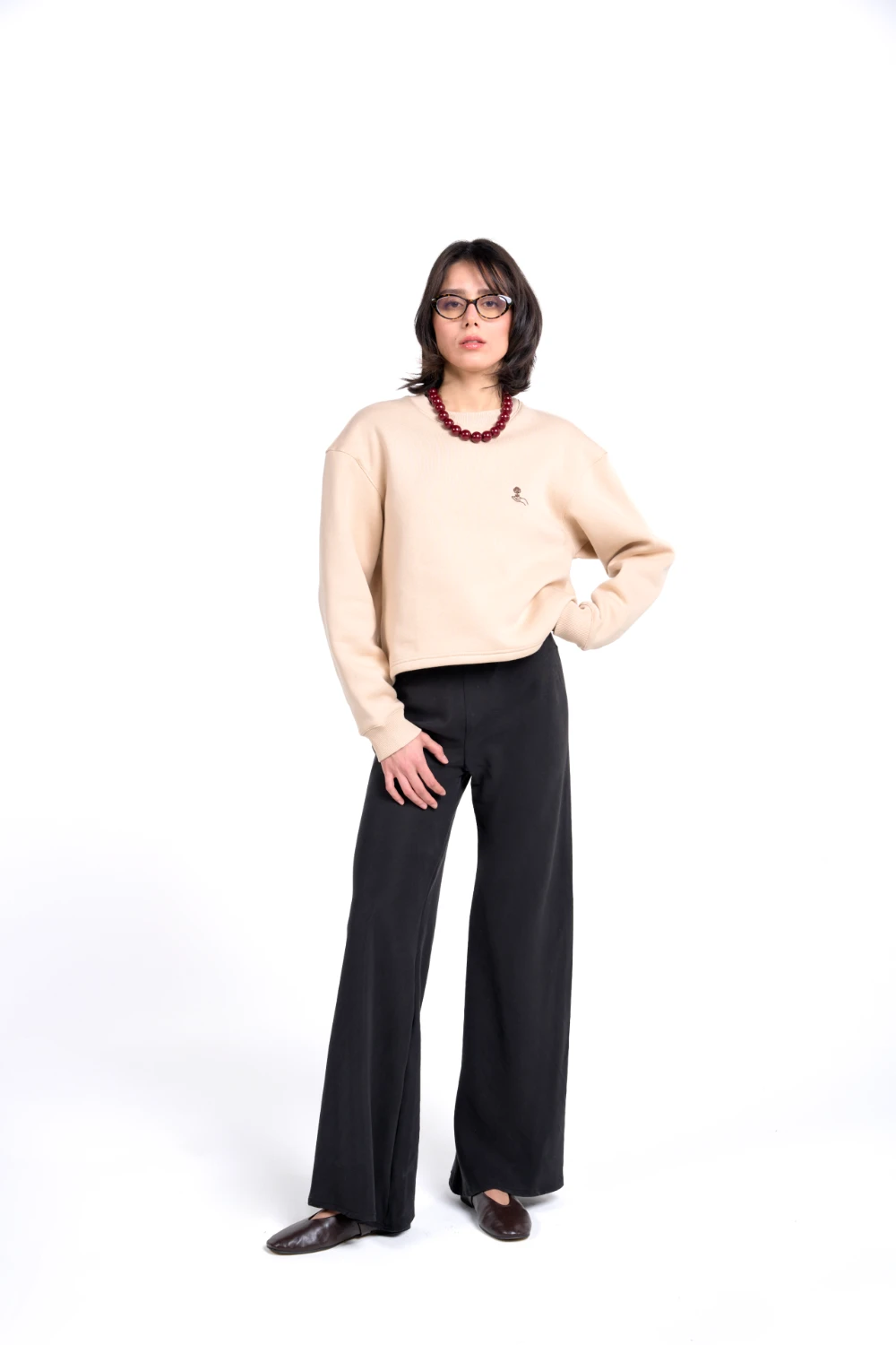 Yoko Sweatshirt | Latte