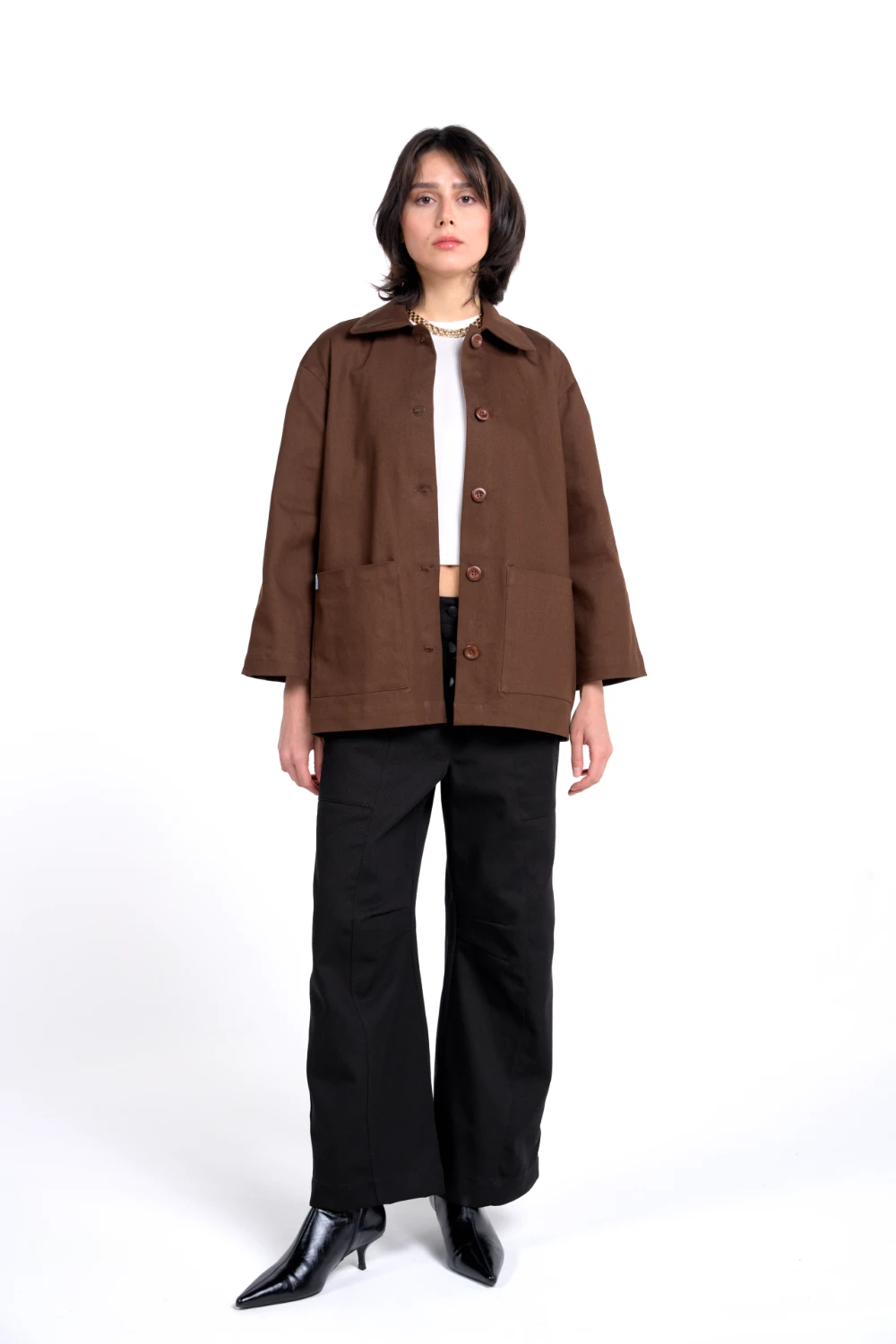 Claire Overshirt | Brown