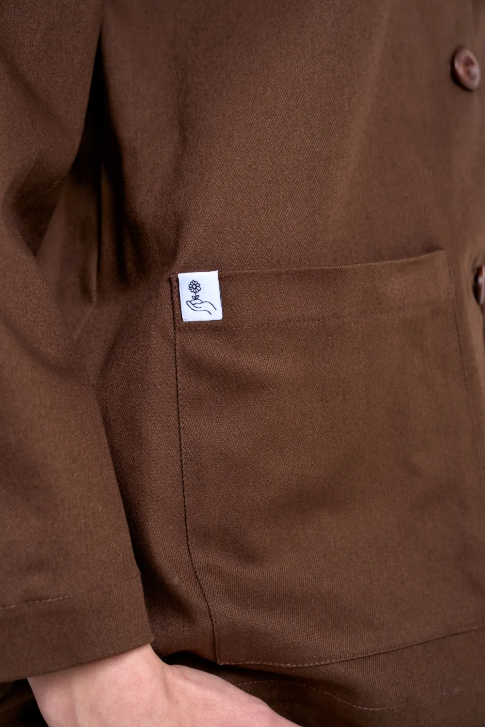 Claire Overshirt | Brown - Görsel 7