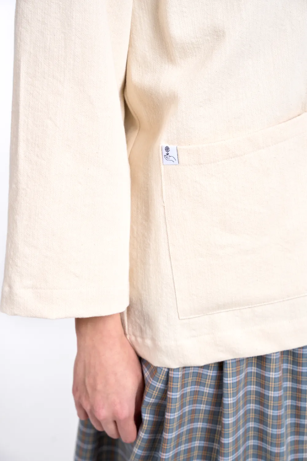 Claire Overshirt | Ivory - Görsel 5