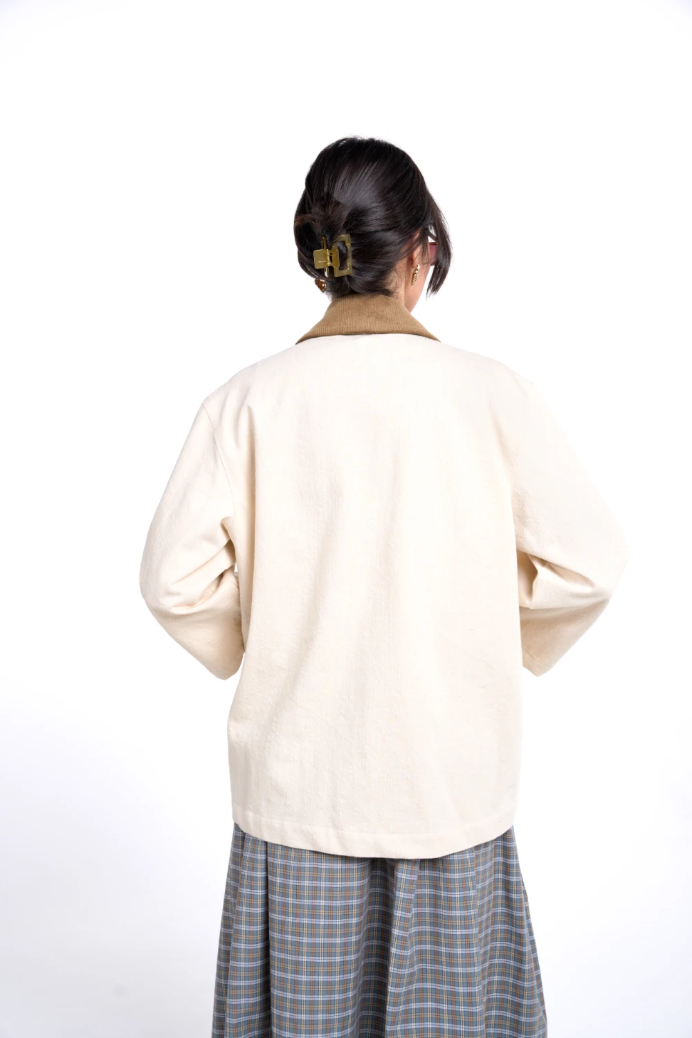 Claire Overshirt | Ivory - Görsel 3