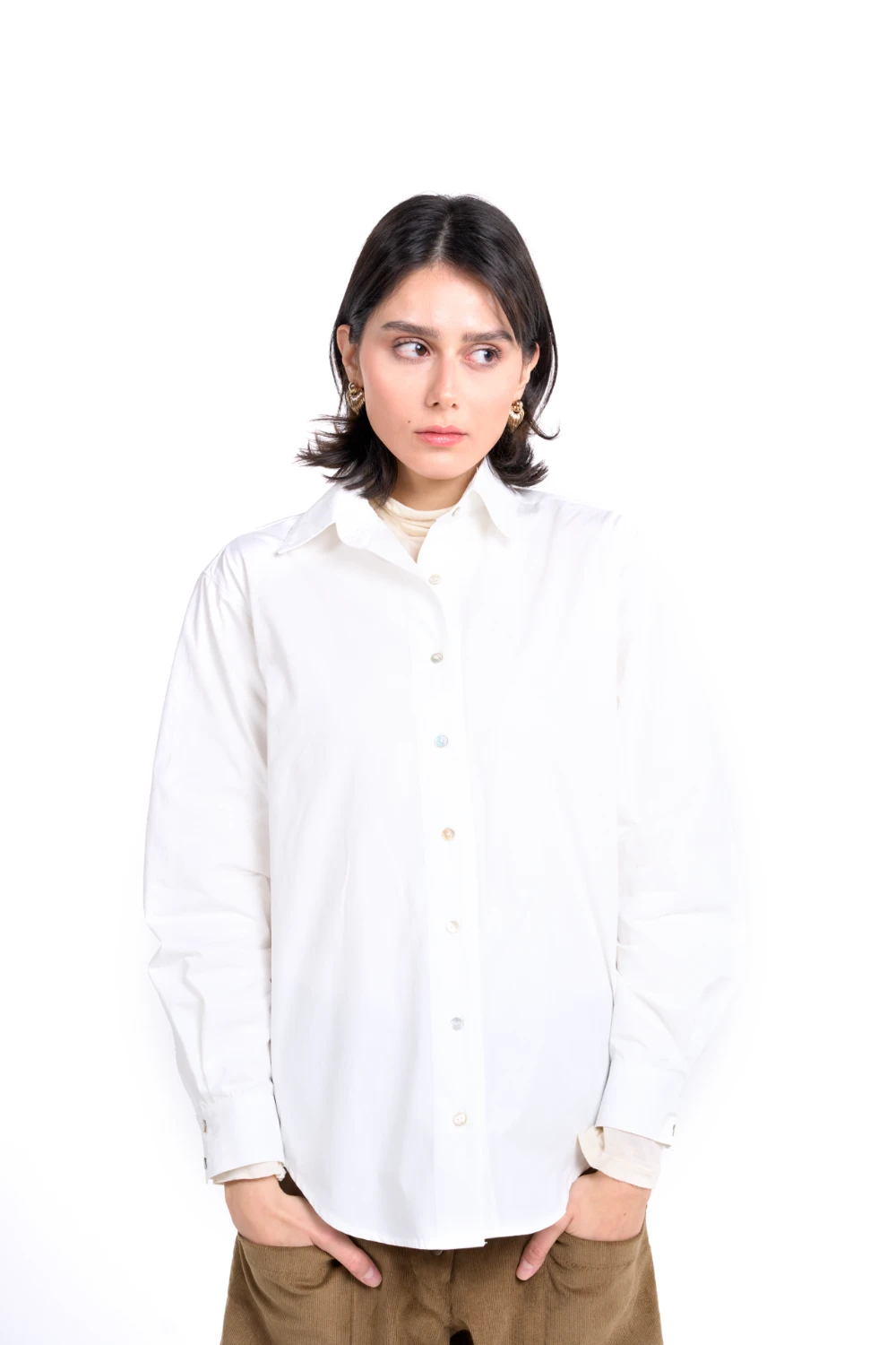 Pierre Dad Shirt | White - Görsel 2