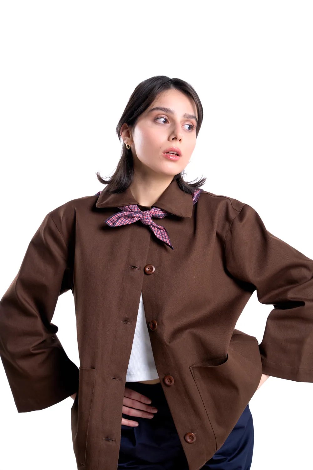 Square Scarf | Red - Görsel 3