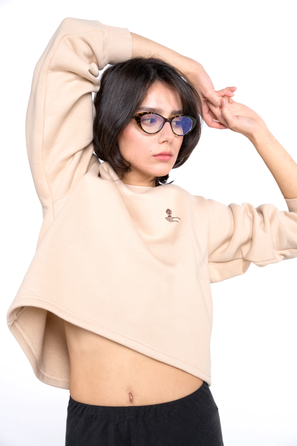 Yoko Sweatshirt | Latte - Görsel 6