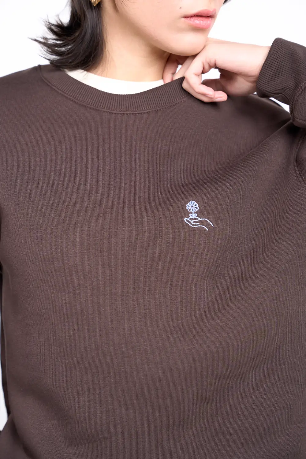 Yoko Sweatshirt | Brown - Görsel 3