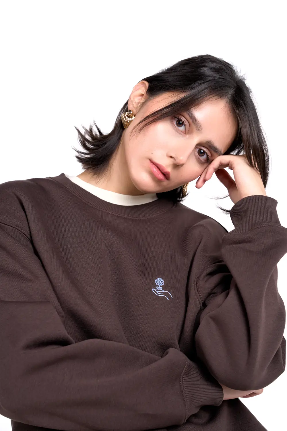 Yoko Sweatshirt | Brown - Görsel 2