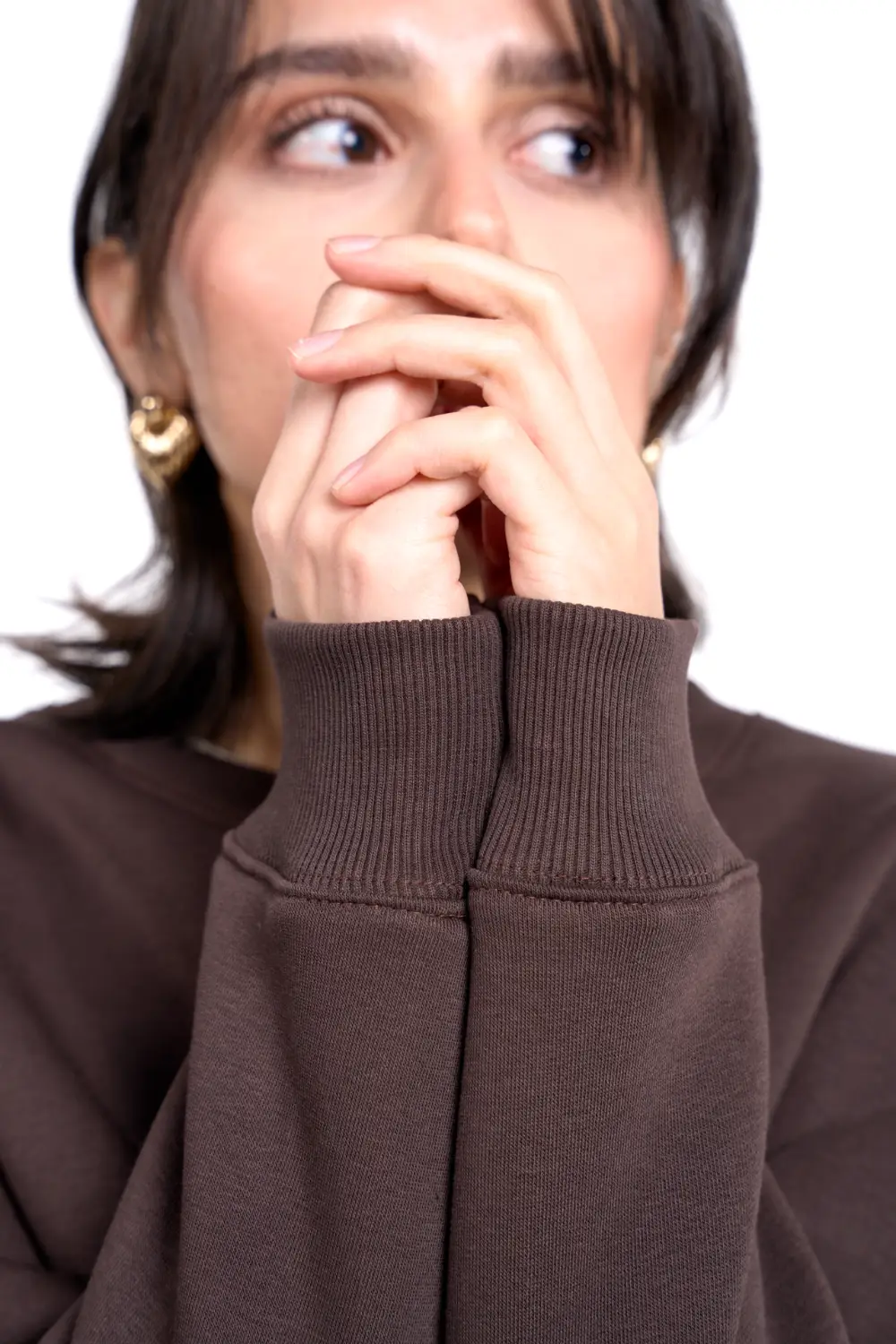 Yoko Sweatshirt | Brown - Görsel 5