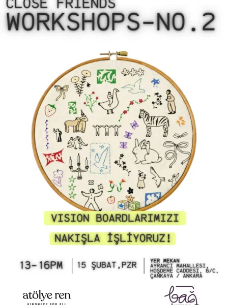 Nakış Tekniği ile Vision Board Atölyesi