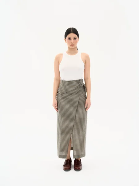 Louise Maxi Wrap Skirt | Olive
