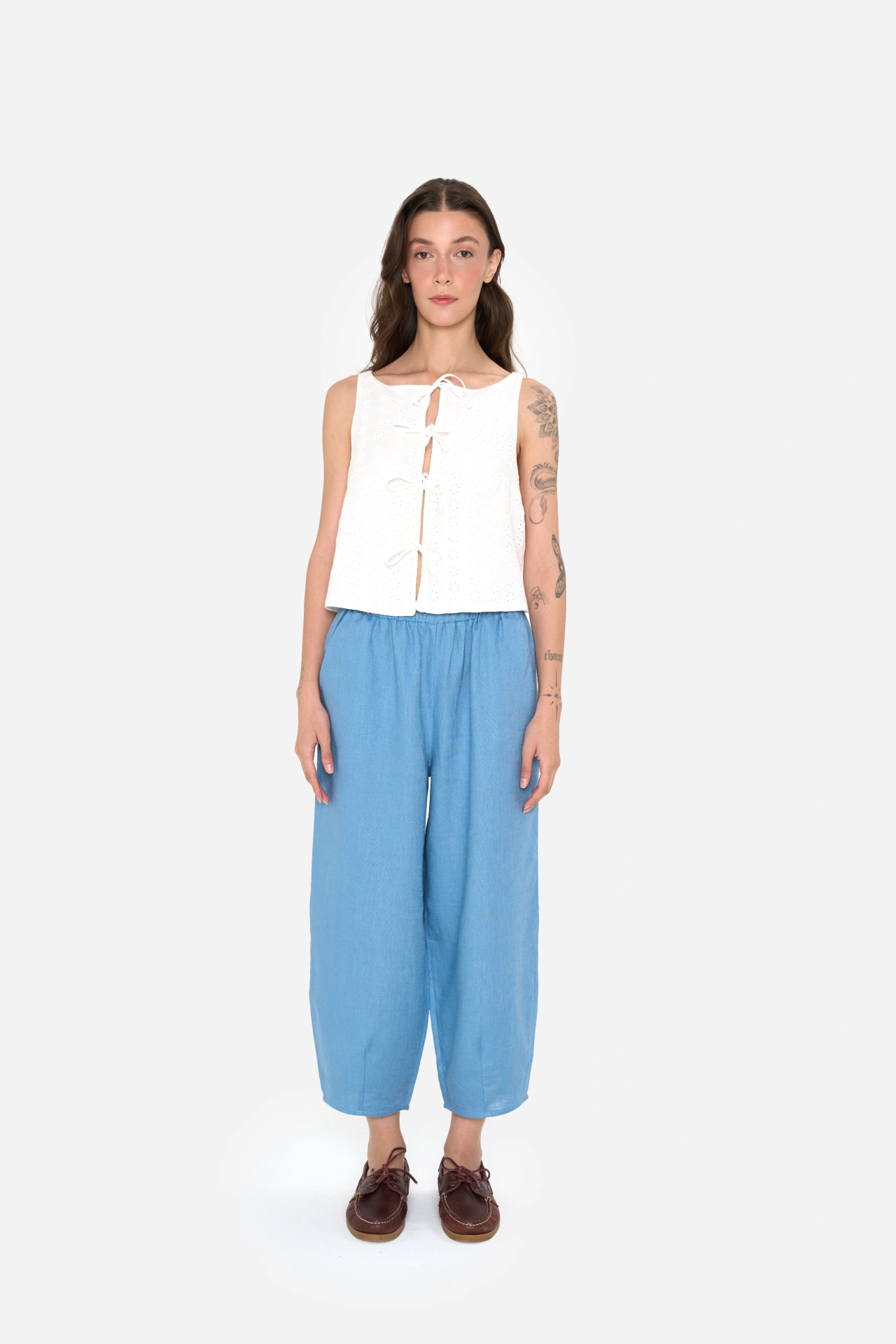 Annie Barrel Pants | Blue - Görsel 2