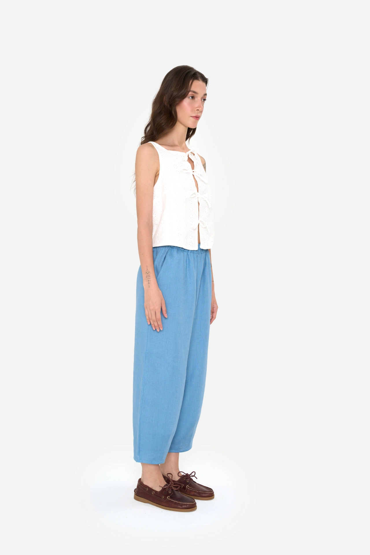 Annie Barrel Pants | Blue - Görsel 3