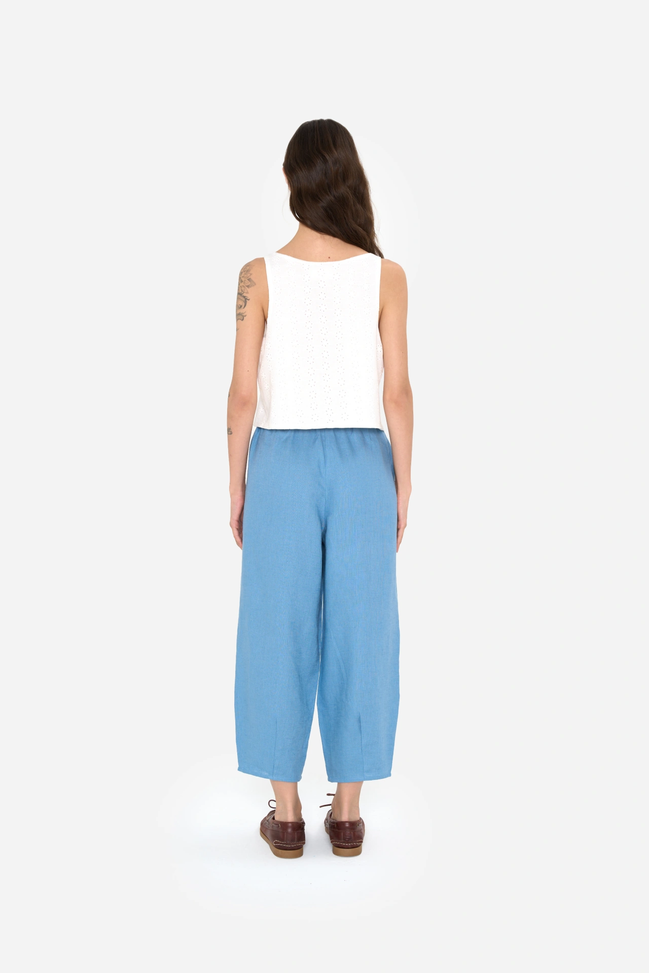 Annie Barrel Pants | Blue - Görsel 4