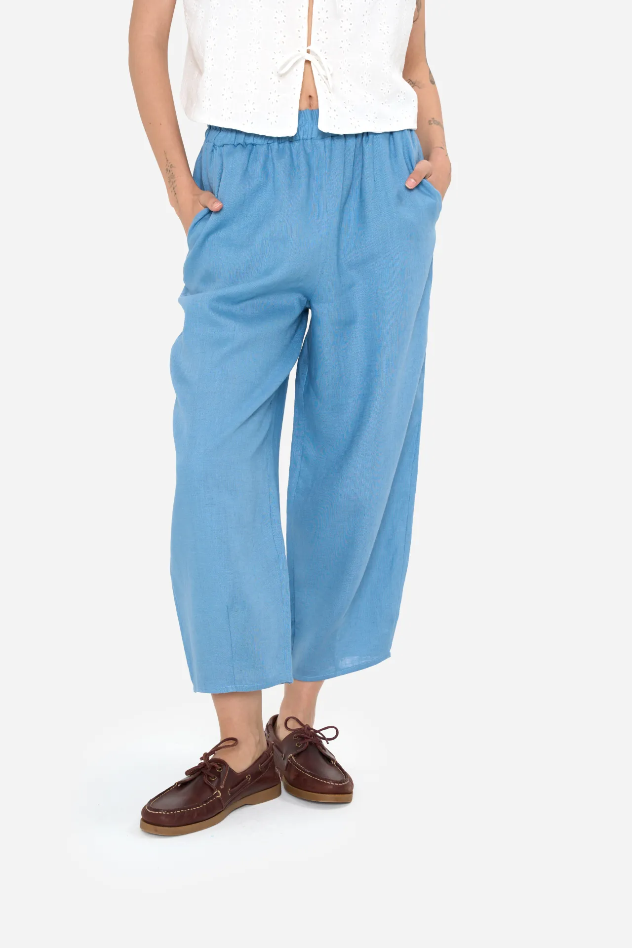 Annie Barrel Pants | Blue - Görsel 7