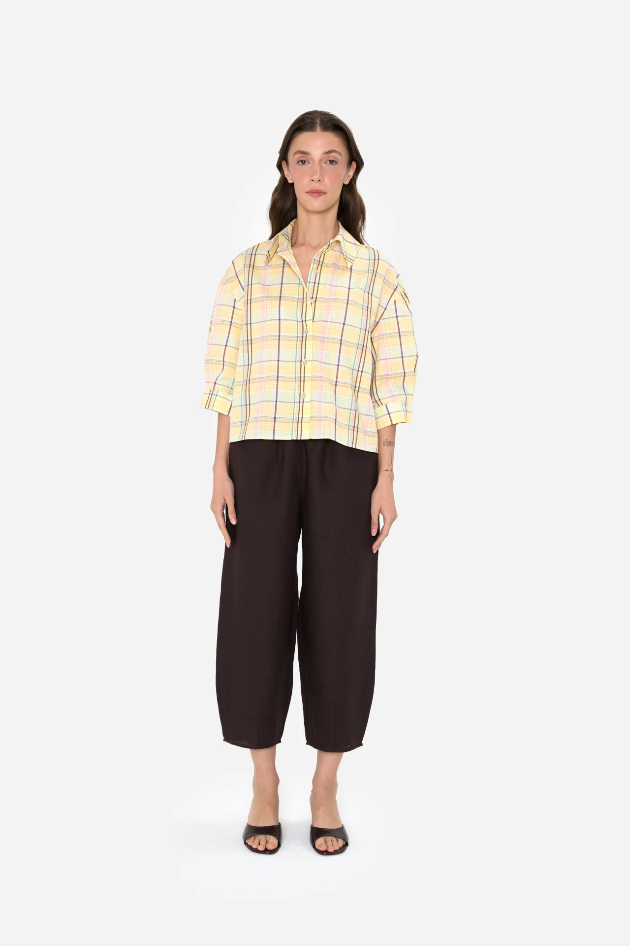 Annie Barrel Pants | Brown | Limited