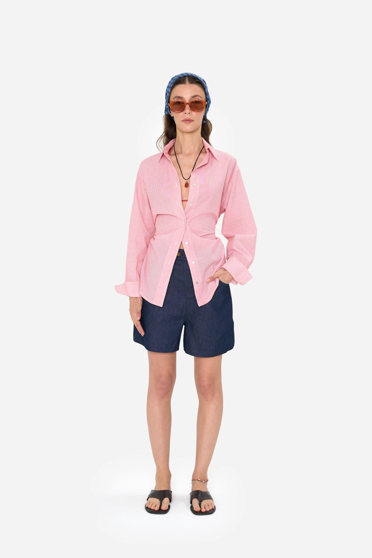 Pierre Dad Shirt | Marine - Görsel 2