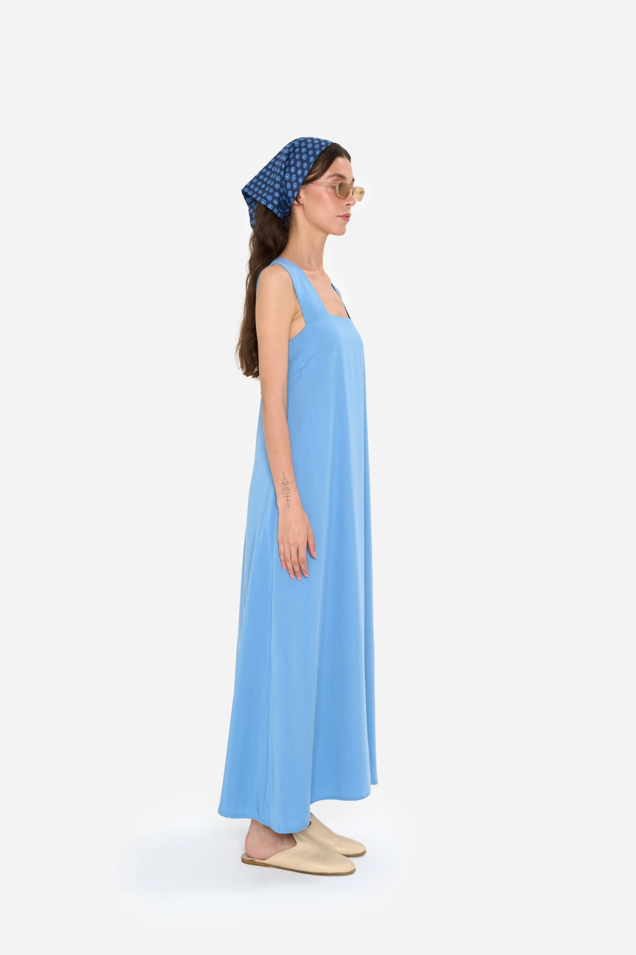 Tilda Dress ⎮Sky Blue - Görsel 2